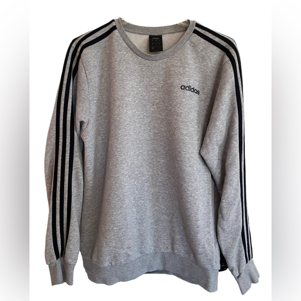 Adidas Essentials Fleece 3 Stripes Sweatshirt Men’s Size M